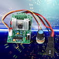 Miniatyrbild 3 av 5: Hastighetsregulator med justerbar CC Step CC 5-30 V DC 6 A/150 W PWM med inversionsbrytare
