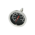 Miniatyrbilde 1 av 4: Termometer for røyking av vedfyrt kullgrill, 50mm termometer med pizzaovn i rustfritt stål, reservedeler til BBQ