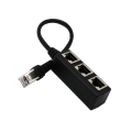 Pikkukuva 1 / 5: RJ45 Ethernet-jakokaapeli, Ethernet LAN -verkon laajennuskaapelin sovitin RJ45-urosjakaja 3 naarasliittimellä Super Cat5 Ethernet -ohjaimelle
