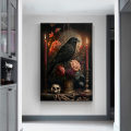 Miniatyrbild 5 av 5: Kråka ljus duk målning vägg vardagsrum sovrum dekoration målning ramfri målning kärna
