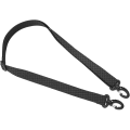 Miniatyrbillede 1 af 5: Justerbar skulderrem i nylon med drejelig krog til bagage, skuldertasker, attachétasker (sort)