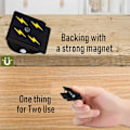 Miniatyrbillede 3 af 5: Køleskabsmagnetiske clips 6 stk., stærke whiteboardmagneter farvede magnetclips ridsefast til hjemmekontor skole