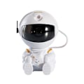 Pikkukuva 1 / 5: Astronautti Galaxy Star -projektori Tähtitaivas Yövalo, Yövalo Sumulla, 360° Kierto ja Kaukosäädin, Makuuhuoneen ja Kattoprojektori（Valkoinen +
