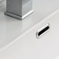 Miniatyrbild 3 av 5: Diskhoöverflödesring Överflödeshål Silver Kök Badrum Handfat Trim Överflödesavloppsskydd Överflödesring