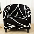 Miniatyrbild 3 av 4: Cabriolet fåtöljöverdrag Geometriskt mönster Tryckt sofföverdrag Relax Club Badkar Stol Stretch fåtöljöverdrag Polyester，T-Audace