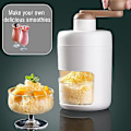 Miniatyrbilde 5 av 5: Manuell roterende isknuser: Cocktails Slush-maskin Isbit knust Smoothies Isknuser Maskin, Isknuser med rustfritt stål knuser og hånd