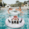 Miniatyrbillede 4 af 5: Glas Glas Glas Oppustelig Pool Flydende Pool med 8 huller, Oppustelig Drikke Drikke Flydende Svømmepool, Flydende Pool & Spa Flydende Fest,
