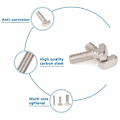 Miniatyrbillede 4 af 5: 10 stk. M8 T-bolt, M8 x 25 mm forniklet kulstofstål til europæisk standard T-slot aluminiumsprofil