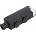 Miniatyrbilde 1 av 5: 60-100x justerbart LED-lys LED mikroskop lommeformat bærbar forstørrelsesglass for observasjon