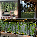 Miniatyrbillede 5 af 5: Kunstig Vedbend, 10M Blad Fe Lys, Kunstige Planter med 100 LED'er og Grønt Blad, LED Vinstok Streng Lys til Have, Gård, Hjem, Terrasse, Bryllup