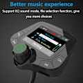 Miniatyrbillede 3 af 3: Bluetooth FM-sender 5V / 2.5A Hurtigoplader 3.0 Bil Trådløs Mp3-afspiller Lydradioadapter Håndfri