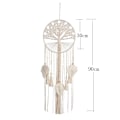 Miniatyrbillede 4 af 4: Sunrain Livets Træ Stor Drømmfang, Væghængt Drømmfang med Boho Vævet Fjer Blad Drømmfangere til Hjem Babyværelse Soveværelse Børneværelse
