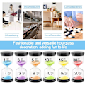 Miniatyrbild 4 av 5: Set med 6 timglas, färgat timglas transparent glas kit, sandklocka 1 min/3 min/5 min/10 min/15 min/30 min - timglas timer, timer timer, kit