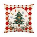 Miniatyrbilde 1 av 4: Juledekorasjoner - Juleputetrekk 45*45cm, juletre høytid juledekorasjon hjem sofa dekorasjon