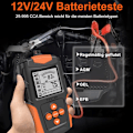 Miniatyrbild 2 av 5: 12 V/24 V bilbatteritestare - Bilbatteritestare - Billaddningssystem - Digitalt testverktyg - Bilbatterianalysator - Batteritestare för