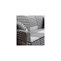 Miniatyrbillede 3 af 5: Sofabetræk 2 personers 140-180cm Sofabetræk med moderne armlæn betræk universal elastisk sofa sofabetræk sort og hvid ternet beskyttelsesbetræk