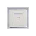 Miniatyrbild 5 av 5: Dubbel Pass Through Gigabit CAT6 Nätverksuttag Hona till Hona RJ45 LAN Frontpanel Rak Internet Jack, 86x86mm 1st