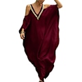Miniatyrbillede 1 af 4: Off-shoulder kjole badedragt bluse lang nederdel