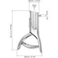 Miniatyrbillede 2 af 5: Enkelt 6 mm unik hul perforator - Robust perforator til papir, kort og PVC, med perforeringskapacitet op til 2 mm (20 ark)
