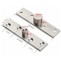 Pikkukuva 5 / 5: Ruostumattomasta teräksestä valmistettu 360° kääntyvä sarana piilo-oveen, 100 mm x 23,7 mm, 2 kpl