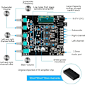 Miniatyrbillede 5 af 5: HiFi Stereo Bluetooth Forstaerker-kort 2.1 2X50W+100W 12V-24V Lydforstaerker-modul Bas Diskant Kontrol