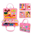 Miniatyrbillede 5 af 5: Montessori Busy Board til børn, 3 lag Montessori Board, Aktivitetsboard, Læring Livsfærdigheder Uddannelsesmæssigt Legetøj Gave til børn Baby 1-4 år gammel