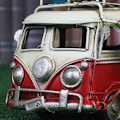 Pikkukuva 4 / 5: Metalliautomalli Vintage RV Leirintäauto Leikkiauto Simuloitu Luksusauto Ranta-auto Koti Sisustus Työpöytä