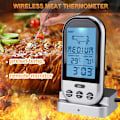 Miniatyrbild 2 av 5: NuMeric Termometer Trådlös Kötttermometer Mattermometer För Fisk Kött Rökning Vattentät Grill BBQ Termometer För Grill