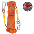 Miniatyrbillede 1 af 5: Statisk klatrereb tilbehørssnor udstyr (10M) flugt reb is klatring udstyr brand redning reb, orange