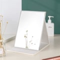 Miniatyrbilde 4 av 5: Speil Stor Super HD Bærbar Sminke Speil Speil Multi Stativ Vinkel Håndfri/Bærbar/Bord Foldespeil 26*18cm（Hvit）