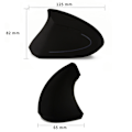 Miniatyrbilde 5 av 5: 2.4G trådløs vertikal ergonomisk optisk mus, 800/1200/1600 DPI, 5 knapper for bærbar PC, stasjonær PC, PC, Macbook - Svart