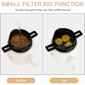 Miniatyrbillede 2 af 5: Kaffemaskine til hældning, bærbart kaffefilter genanvendeligt i rustfrit stål, mini foldbar papirkop uden papir, 1 kop, kaffebæger let at cl