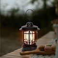 Miniatyrbillede 4 af 4: Bærbar Retro Camping Lampe Batteri Bål med Krog til Vandring, Fiskeri grøn