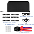 Miniatyrbild 2 av 5: Solar Crimping Tool Kit för 2.5/4.0/6.0mm² Solpanel PV Kabel Krympverktyg + 6 Hankontakter + 1 Par Solpanelnycklar