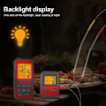 Miniatyrbild 5 av 5: Trådlös digital intelligent köttermometer med två direktavläsande magnetiska mattemperaturmätare, processkontroll via applikation med synkronisering