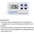 Miniatyrbillede 4 af 5: Digitalt køleskabs- eller frysetermometer - med alarm - Max min funktion - 1,2 m kabel