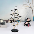 Miniatyrbillede 4 af 5: Note 5-lags øreringe og øreringe display stand halskæde armbånd hænger øreringe opbevaring smykker rack
