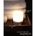 Miniatyrbillede 4 af 4: Timer Natlampe, Dæmpbar LED-Sengelampe, Træstruktur, Søvnhjælpslys, Genopladelig, Batteridrevet
