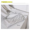 Miniatyrbillede 4 af 4: Håndtag Rhinestone Aften Clutch Guld Funklende Krystal Aften Bryllup Tegnebog og Tote Skuldertaske