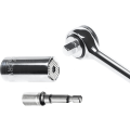 Miniatyrbilde 4 av 4: Universal Socket Wrench Set - Allsidig for 7-19mm Muttere - Med 3/8 Reversibel Ratchet og Power Tool Adapter