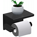 Miniatyrbillede 1 af 5: Toiletpapirdør, papirrulleholder wc papir derousur, papirdispenser med tablet, Sus 304 rustfrit stål, selvklæbende og vægmonteret til bad