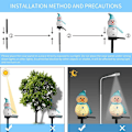 Miniatyrbillede 3 af 5: Pakke med 2 Snemand Solcellelamper Sne Wollers Jule Snemand Dekorationslys Dekorationslys