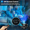 Miniatyrbilde 4 av 4: Stjernehimmelprojektor, Planetarium LED-projektor roterende nattlys for barn, Ocean Starry Projector Lamp Justerbar lysstyrke Bluetooth/Fjernkontroll Co