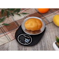 Miniatyrbillede 3 af 5: Digital køkkenvægt 2 kg/0.1 g Rustfrit stål Sort/sølv