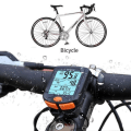 Miniatyrbillede 4 af 5: (11,5*11*3cm) Kablet cykelcomputer Vandtæt cykelcomputer Kilometertæller med baggrundsbelyst LCD-display til cykling Realtime hastighed og afstandsspor