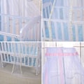 Miniatyrbillede 2 af 5: Baby Myggenet, Vuggehimmel Netting Myggenet Kodet Garn Net Baby Himmel Insektbeskyttelse Baby Seng Net Himmel Drape Netting Cover (Pink)