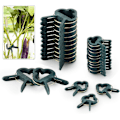 Miniatyrbillede 1 af 4: 80 stk. justerbare planteclips til haven, støtte til planter, bindestropper til haven, vin, grøntsager, tomater (40 store C)