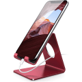 Pikkukuva 2 / 4: Punainen puhelinteline, puhelintelakka - Työpöydän puhelinteline iPhone 14 Pro Max Plus, 13/12/11 Pro Max, Mini XS Max XR X 8 7 6, Huawei, Samsung S10 S9 S8,