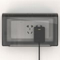 Miniatyrbild 2 av 4: Matterless resistant - Utomhusuttag och grepplock - svart, 202 x 121 x 75 mm.