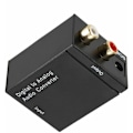 Miniatyrbilde 5 av 5: Numerisk lydkonverter til analog lydbryterboks optisk til RCA-valgboks toslink koaksial bryter, svart Thsinde